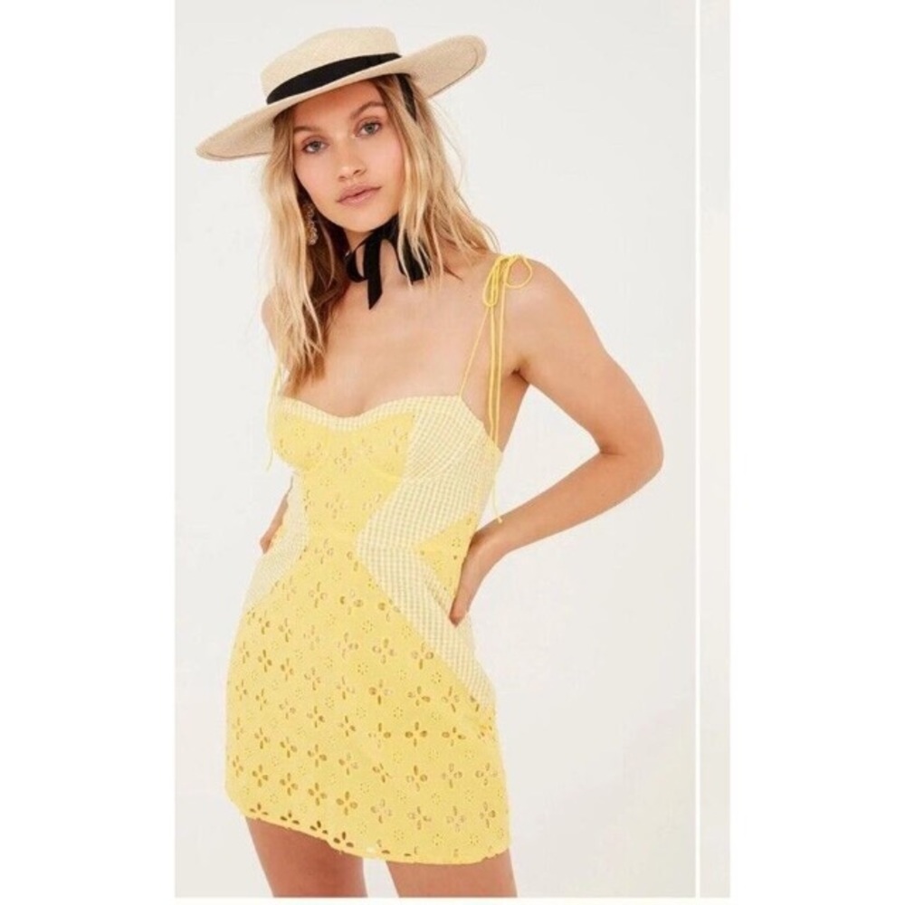 FOR LOVE AND LEMONS Sacramento mini dress with